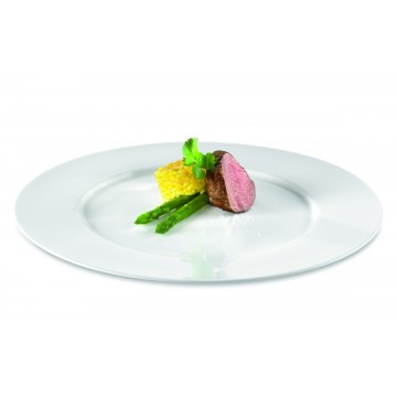 Dinner plate round ivory...