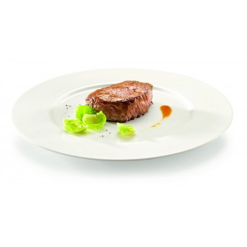 Dinner plate round ivory...