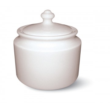 Sugar bowl round ivory...