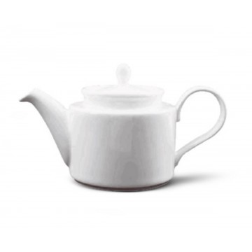 Teapot round ivory...