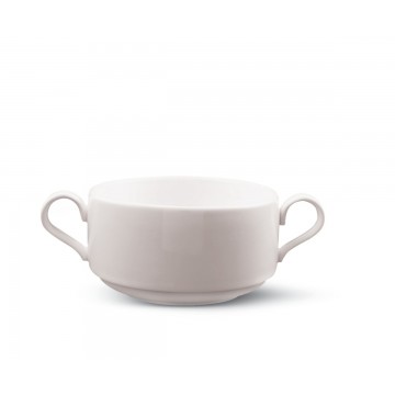 Soup bowl round cream...