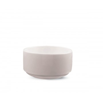 Bowl round ivory porcelain...