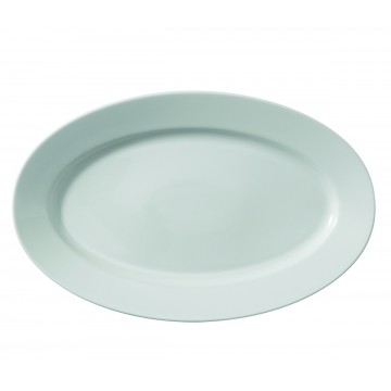 Dish oval ivory porcelain...