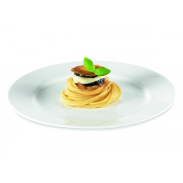Dinner plate round ivory...