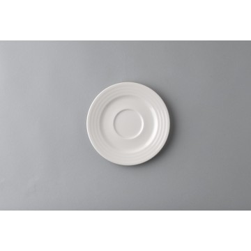 Saucer round ivory...