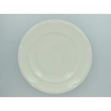 Dinner plate round ivory...