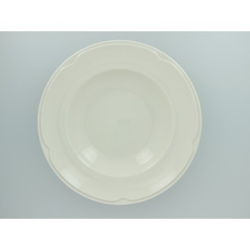 Soup plate round ivory...
