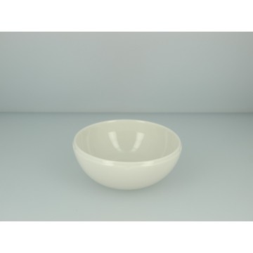Dish round ivory porcelain...