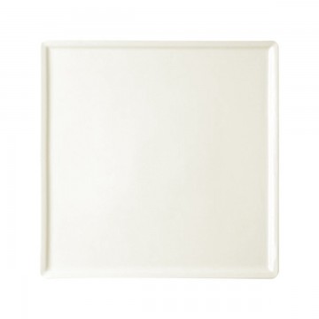 Dinner plate square ivory...