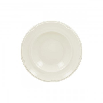 Soup plate round ivory...
