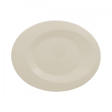 Dinner plate oval ivory...