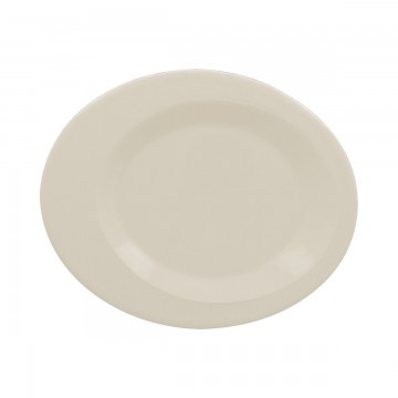 Dinner plate oval ivory...