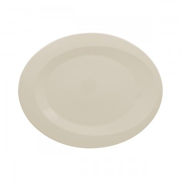 Dish oval ivory porcelain...
