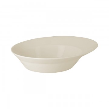 Salad bowl oval ivory...