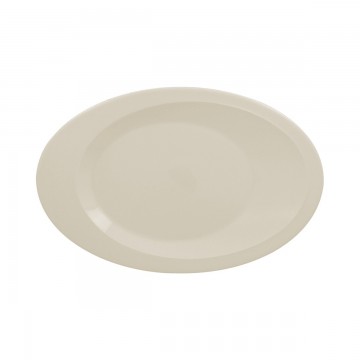 Dinner plate oval ivory...