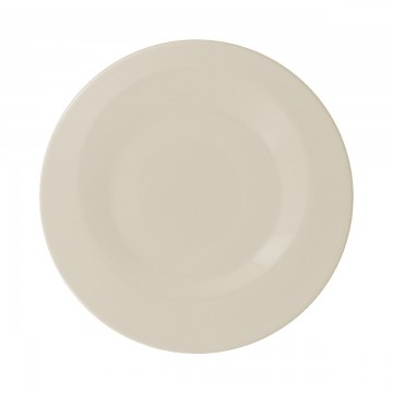 Dinner plate round ivory...