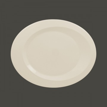 Dinner plate oval ivory...