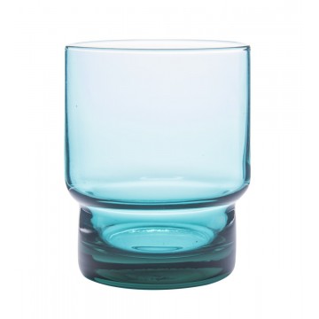 Short glass turquoise 22 cl...