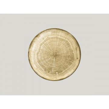 Flat coupe plate round moss...
