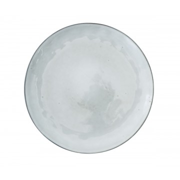 Dinner plate round grey...