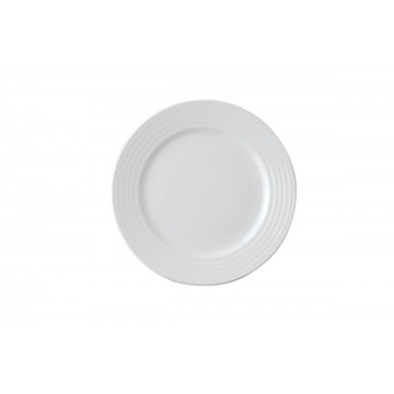 Dinner plate round ivory...