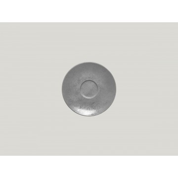 Saucer round grey porcelain...