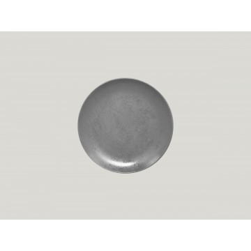 Flat coupe plate round grey...