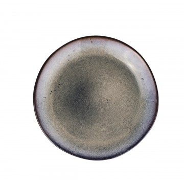 Flat coupe plate round grey...