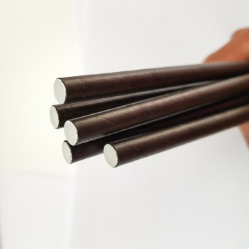 Straw black paper Ø 0.6 cm...