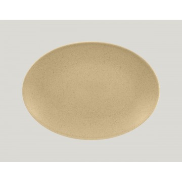 Dish oval beige porcelain...