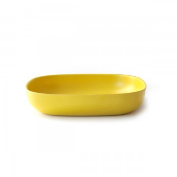 Soup plate square yellow...