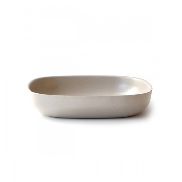 Soup plate square grey...