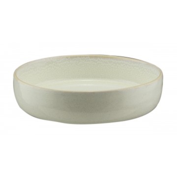 Bowl round white stoneware...
