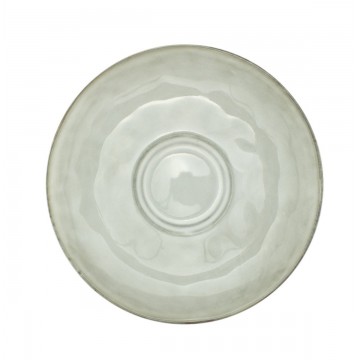 Saucer round grey stoneware...