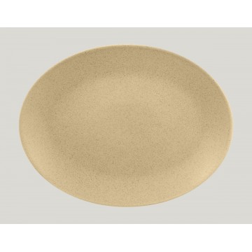 Dish oval beige porcelain...