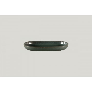 Dish oval black porcelain...