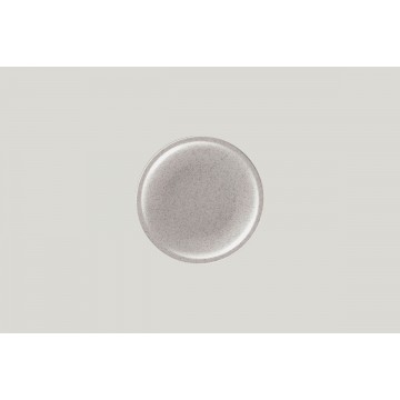 Flat coupe plate round grey...