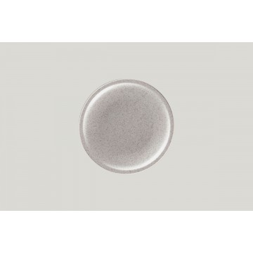Flat coupe plate round grey...