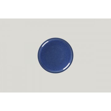 Flat coupe plate round blue...