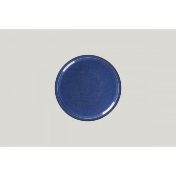 Flat coupe plate round blue...