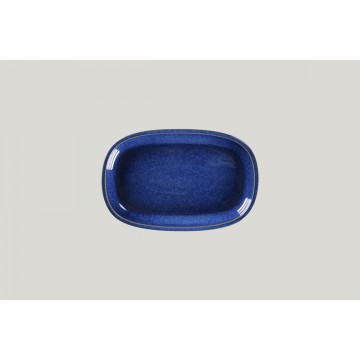 Dish oval blue porcelain...