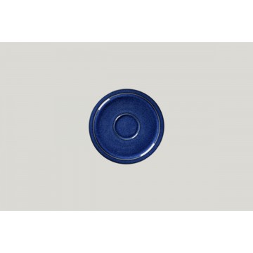 Saucer round blue porcelain...