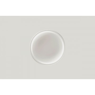 Flat coupe plate round grey...