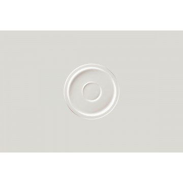 Saucer round grey porcelain...