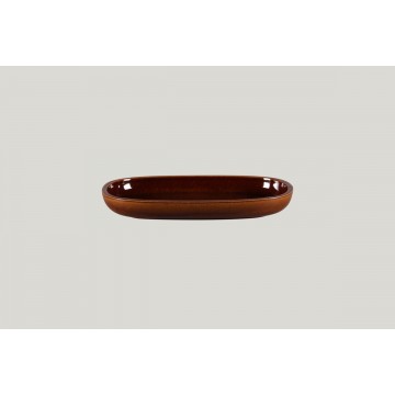 Dish oval copper porcelain...