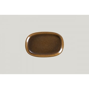 Dish oval bronze porcelain...