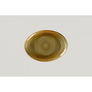 Dish oval beige porcelain...