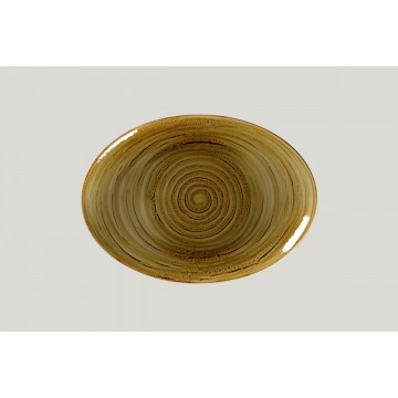 Dish oval beige porcelain...