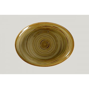 Dish oval beige porcelain...