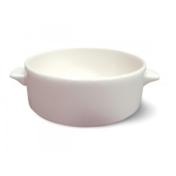 Bowl round cream porcelain...